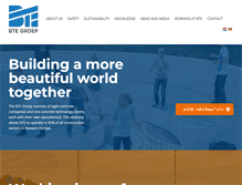 Tablet Screenshot of bte-group.com